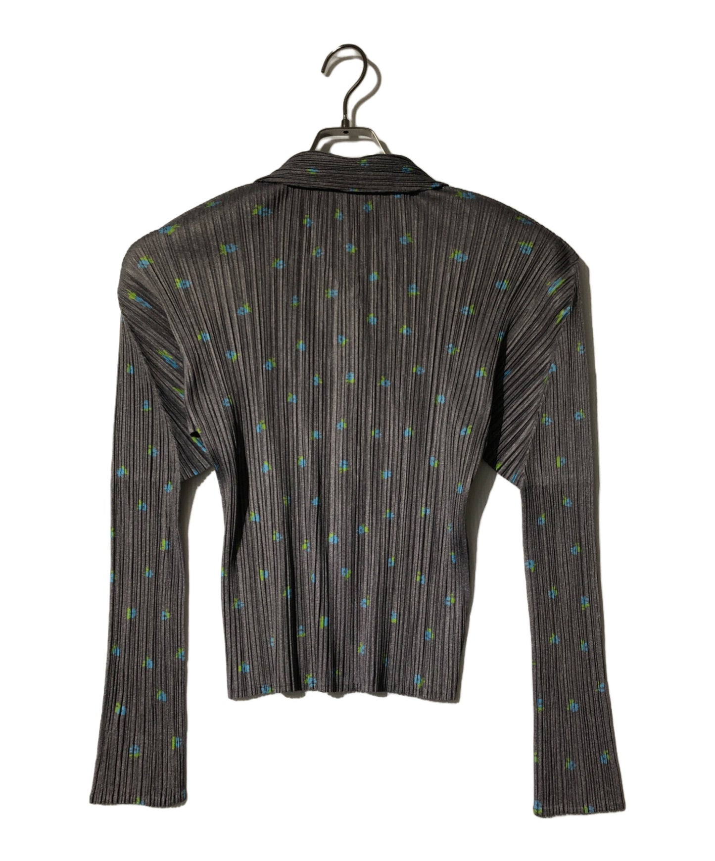 [Pre-owned] PLEATS PLEASE Flower Print Pleated Long Sleeve Shirt PP22-JJ751