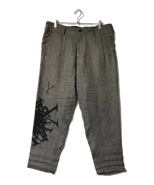 [Pre-owned] Yohji Yamamoto pour homme HOUNDSTOOTH PRINT PANTS HS-P28-808