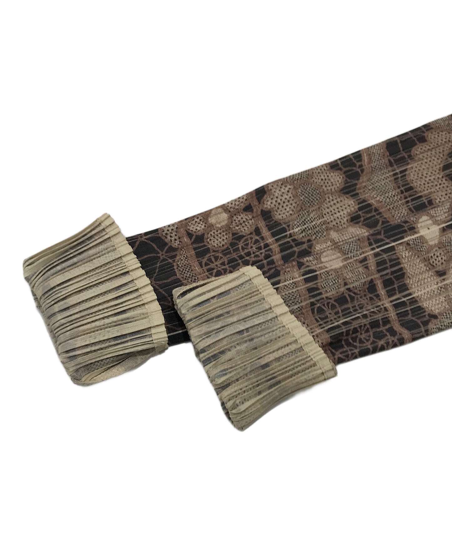 [Pre-owned] PLEATS PLEASE Transfer Flower Print Long Sleeve Shirt PP86-JK424