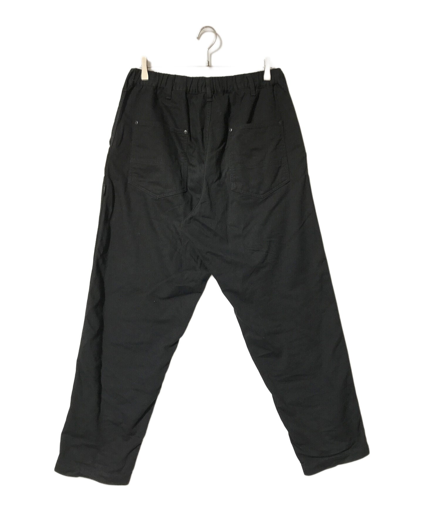 [Pre-owned] YOHJI YAMAMOTO BLACK SCANDAL KATSURAGI U-W ELASTIC CORD WORK PANTS HS-P96-040