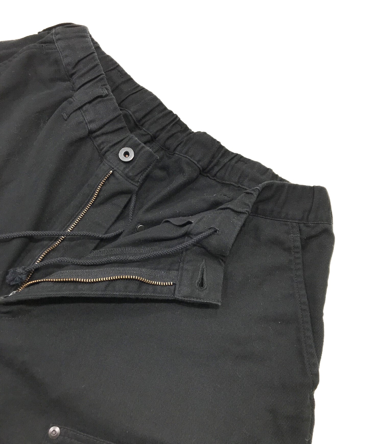 [Pre-owned] YOHJI YAMAMOTO BLACK SCANDAL KATSURAGI U-W ELASTIC CORD WORK PANTS HS-P96-040