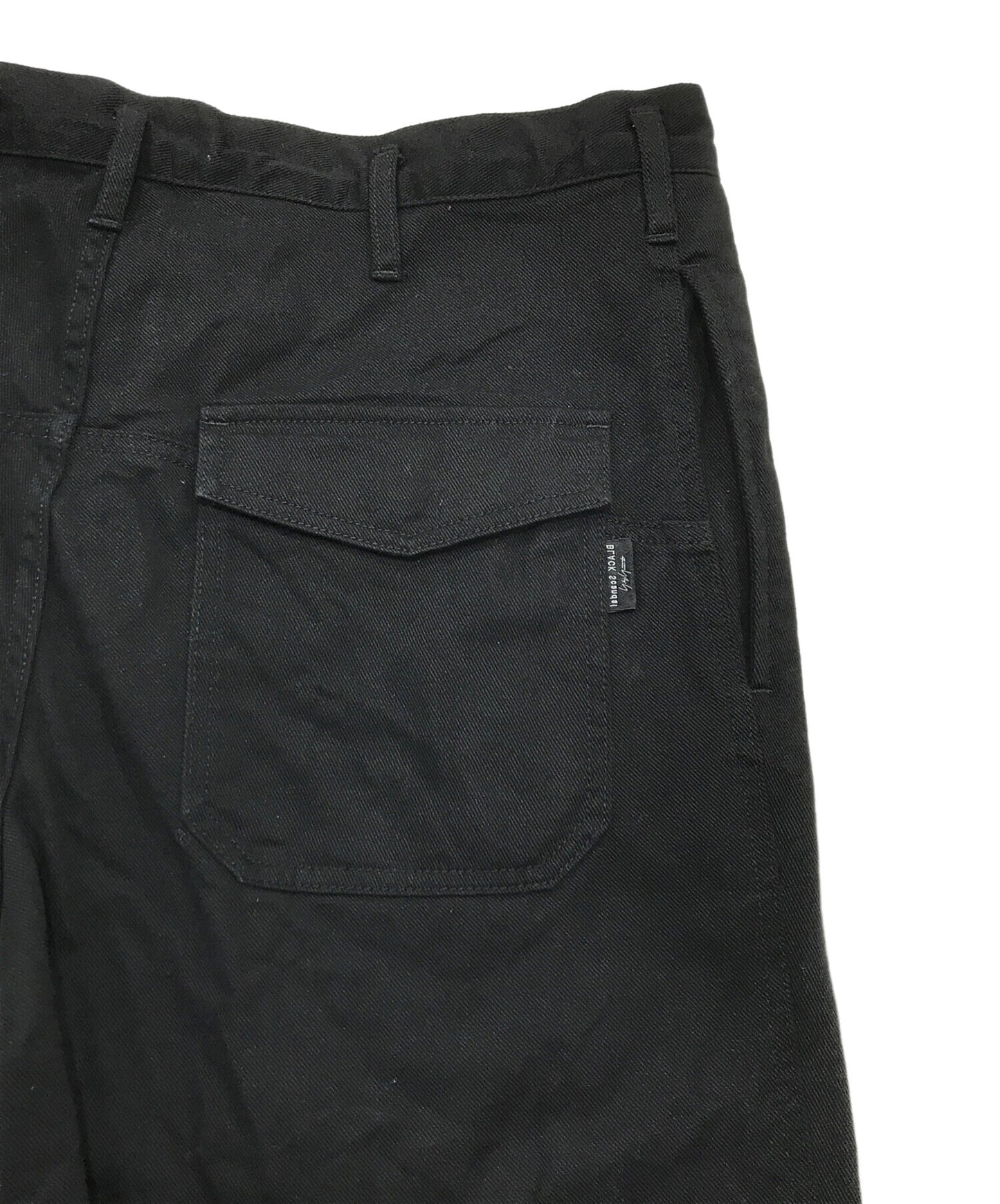 [Pre-owned] BLACK Scandal Yohji Yamamoto KATSURAGI J-NO TUCK W CORD WORK PANTS HS-P97-040