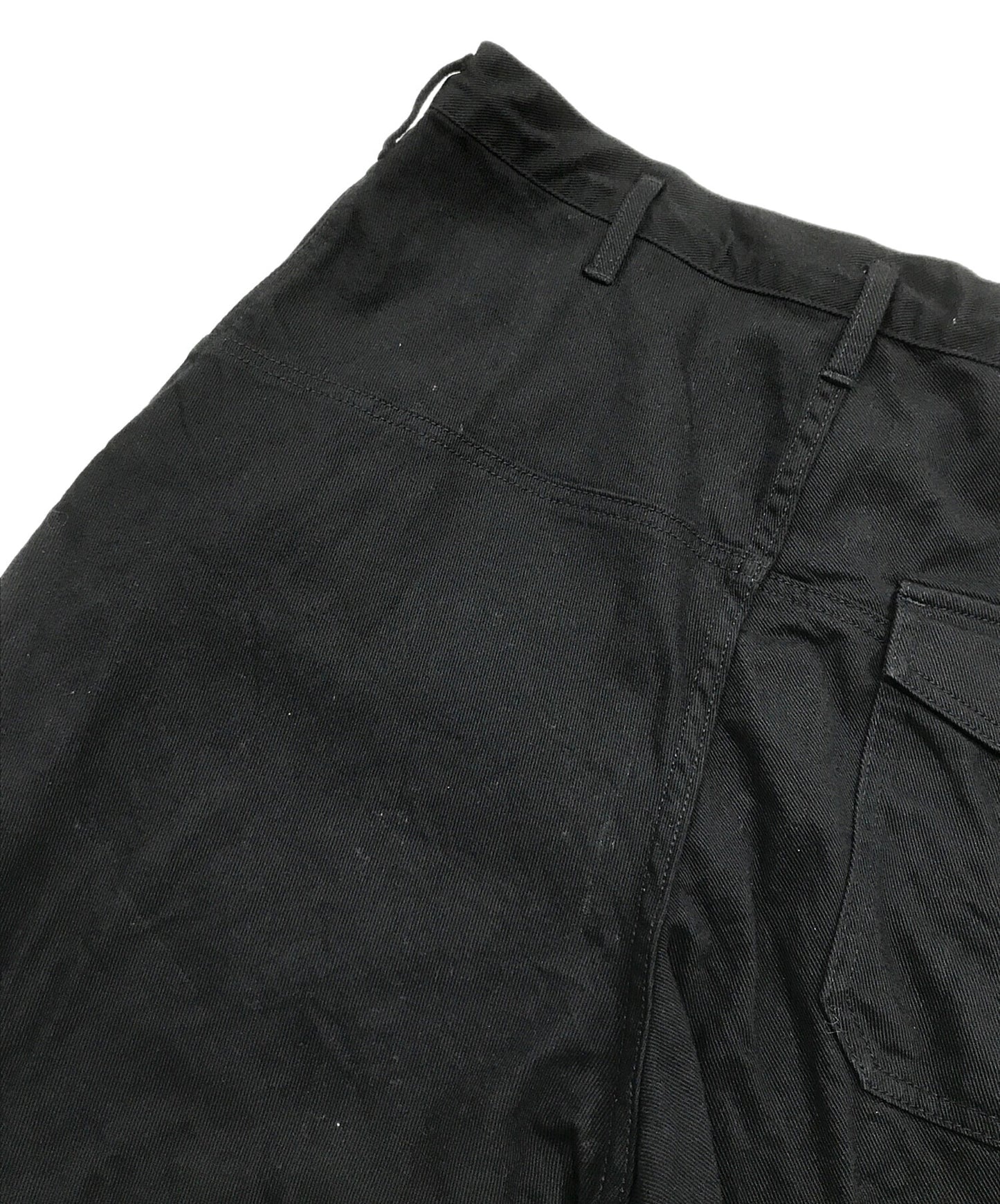 [Pre-owned] BLACK Scandal Yohji Yamamoto KATSURAGI J-NO TUCK W CORD WORK PANTS HS-P97-040