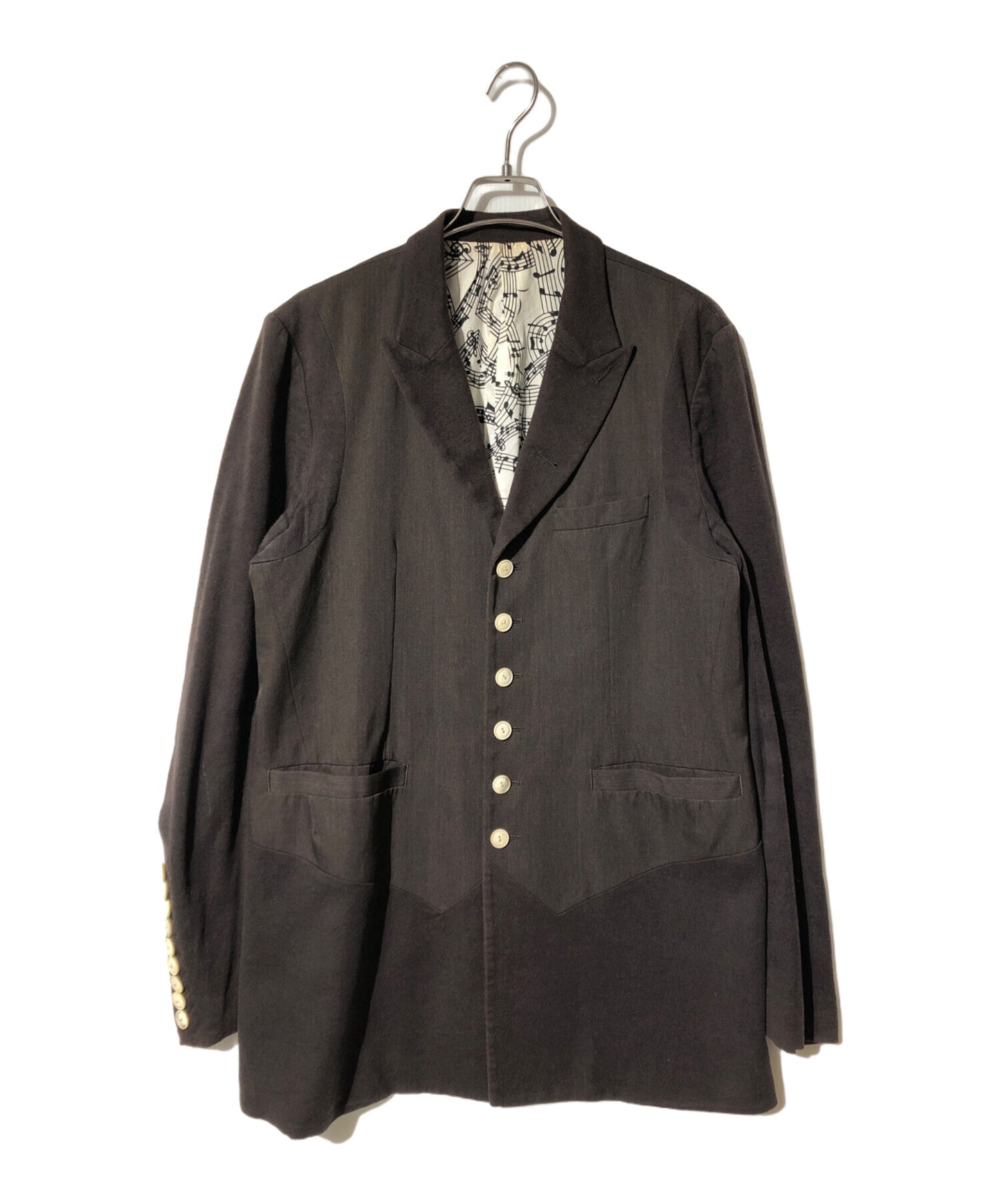 [Pre-owned] NUMBER (N)INE 07SS Lined musical note tailored jacket S07-NJ014