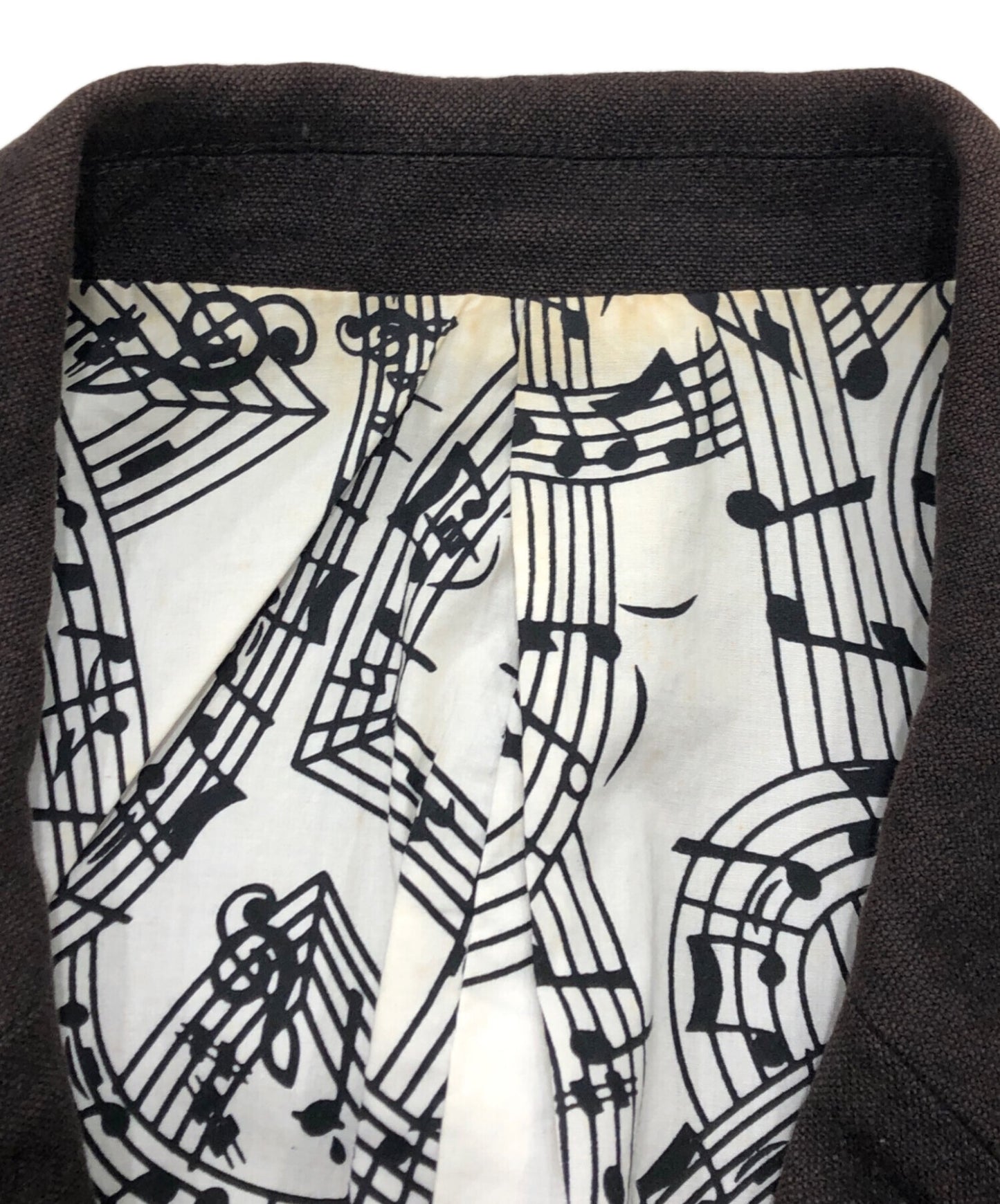 [Pre-owned] NUMBER (N)INE 07SS Lined musical note tailored jacket S07-NJ014