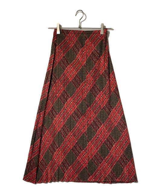 [Pre-owned] PLEATS PLEASE Pleated long skirt with all-over pattern PP94-JG563