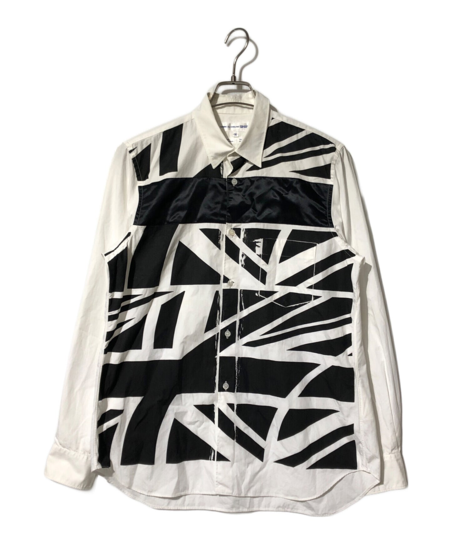 [Pre-owned] COMME des GARCONS SHIRT printed shirt with a cut-out design S11051