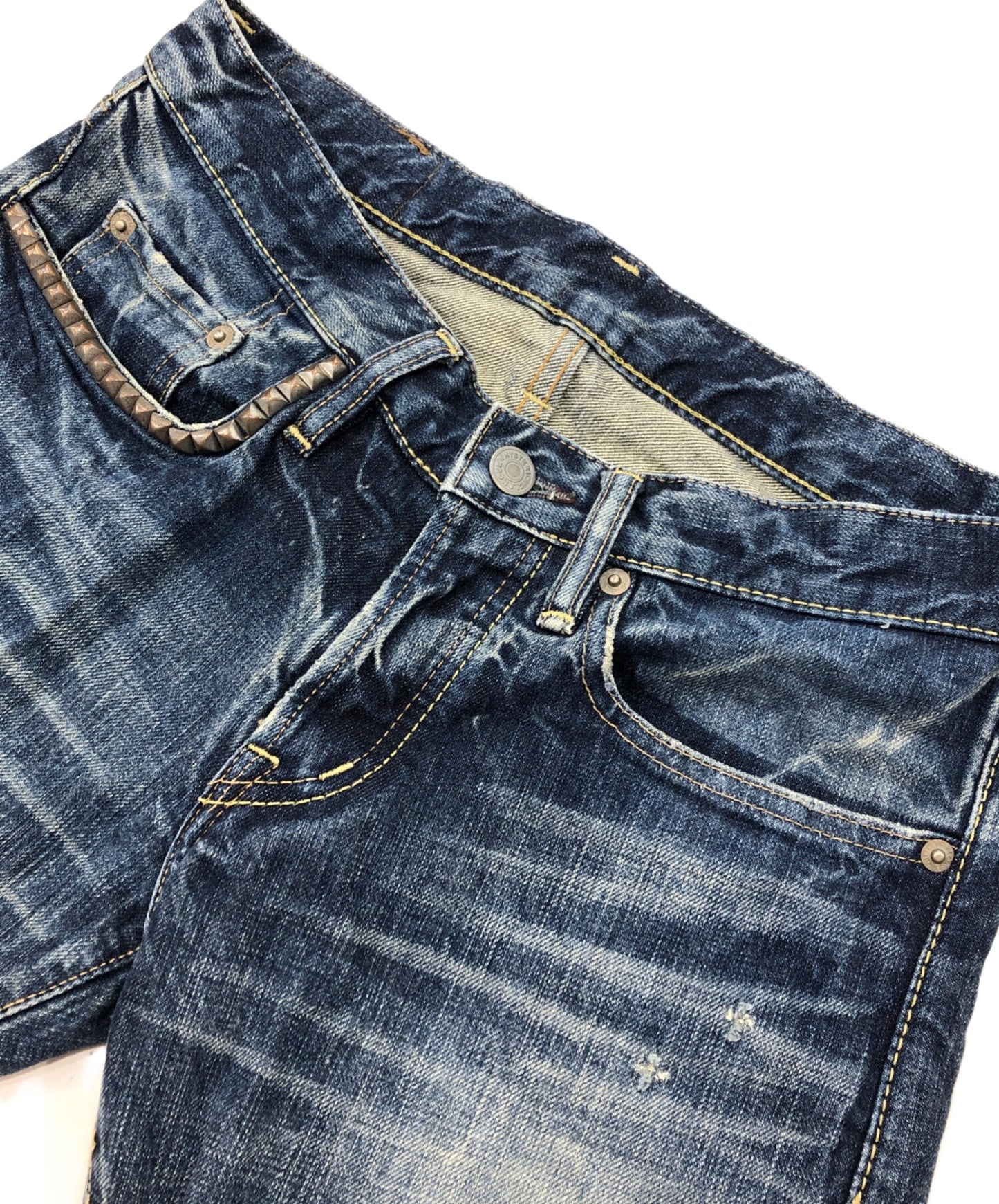 [Pre-owned] Hysteric Glamour Studded denim pants 0203AP12