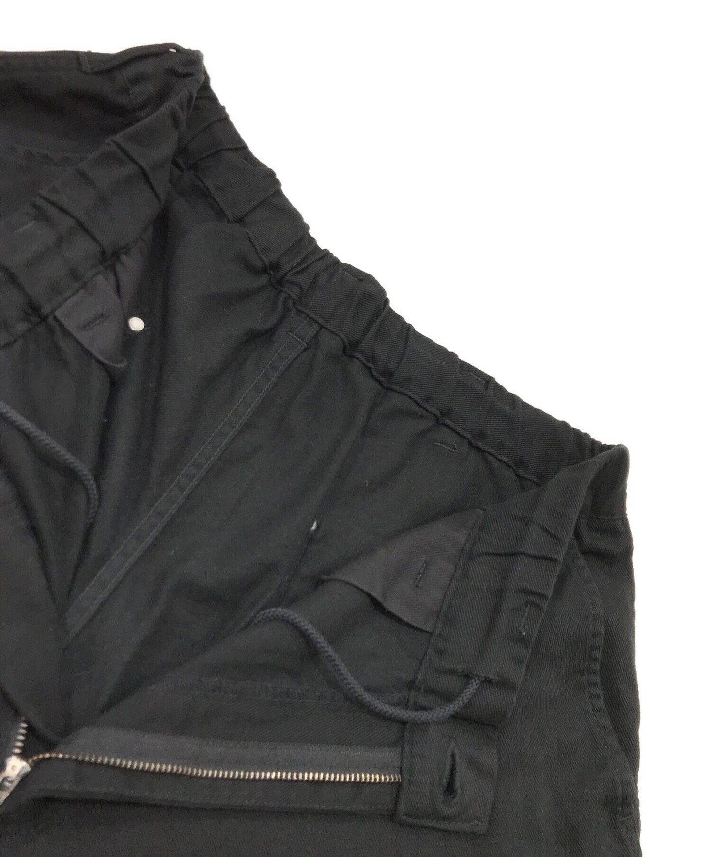 [Pre-owned] BLACK Scandal Yohji Yamamoto KATSURAGI NO TUCK W WORK PANTS HJ-P97-040