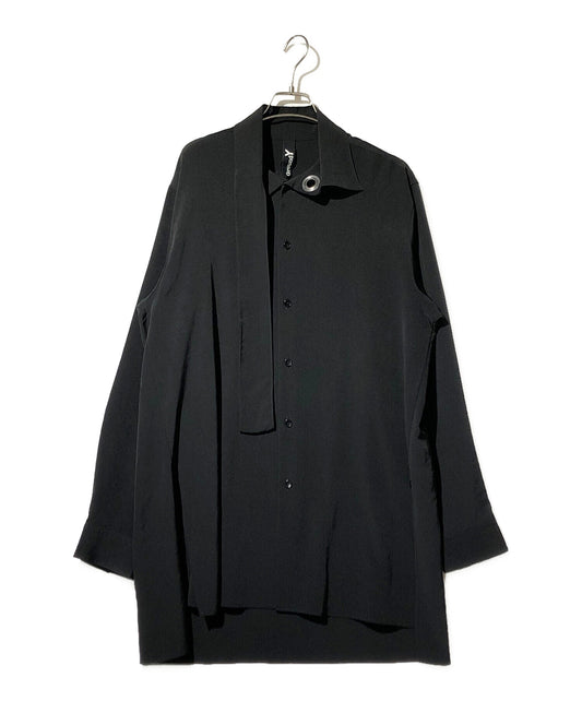 [Pre-owned] GROUND Y Eyelet bow collar shirt GE-B02-500