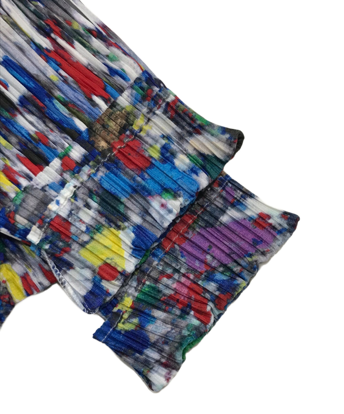 [Pre-owned] PLEATS PLEASE Pleated shirt with all-over pattern transfer PP96-JK024
