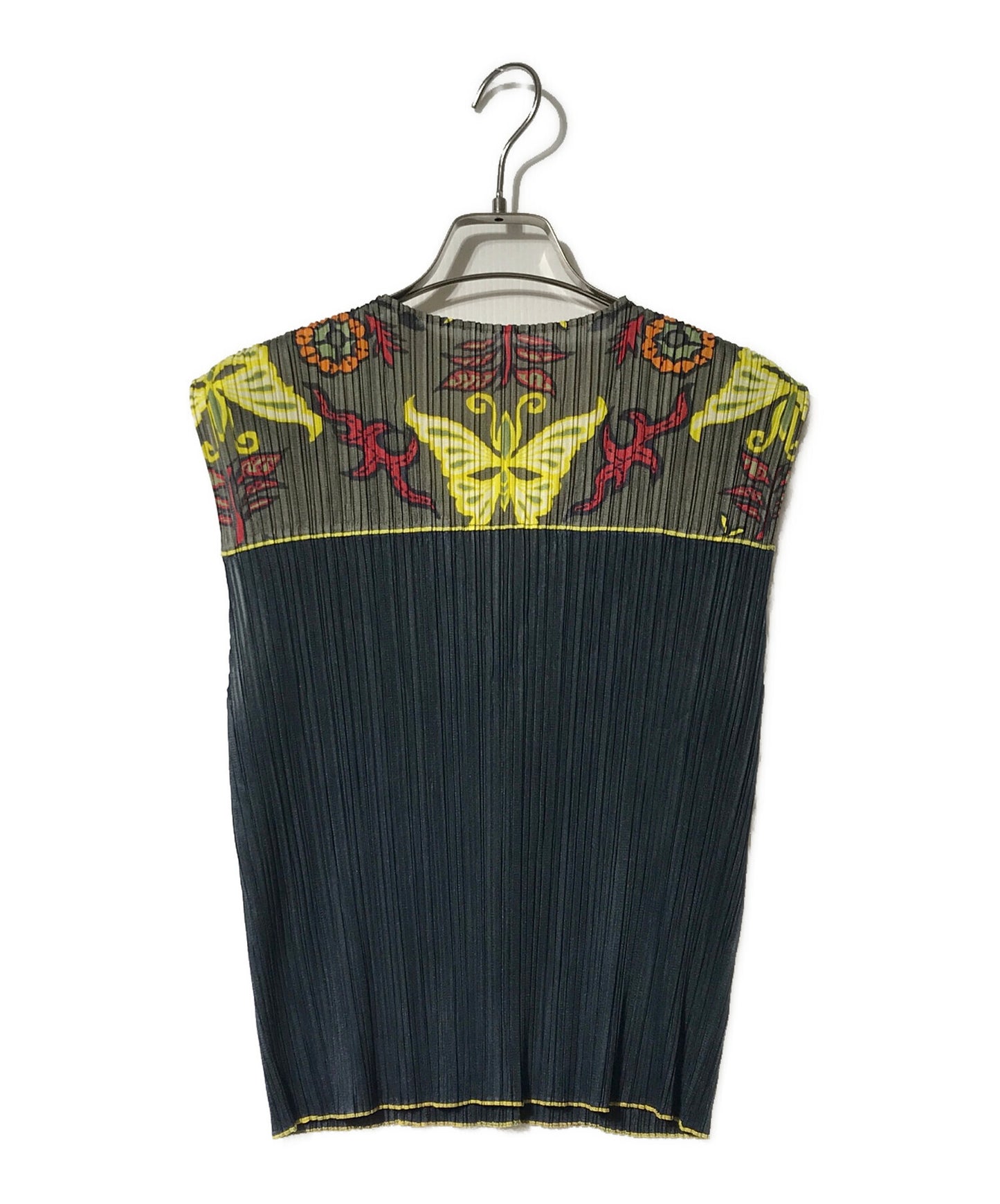 [Pre-owned] PLEATS PLEASE Butterfly Print Pleated Vest PP92-JE021