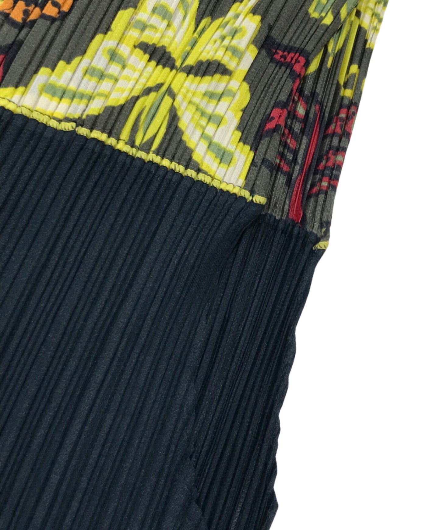 [Pre-owned] PLEATS PLEASE Butterfly Print Pleated Vest PP92-JE021