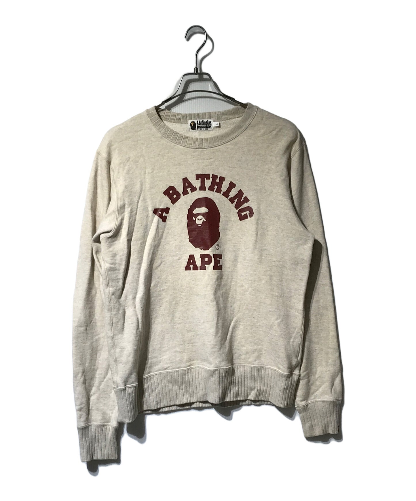 [Pre-owned] A BATHING APE College Logo Print Sweatshirt 001SWF801002X