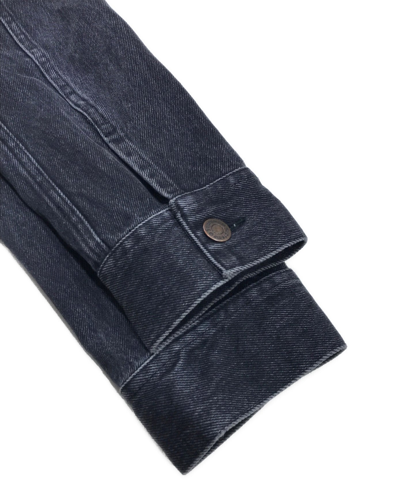 [Pre-owned] SUPREME Hoodie Black Denim Jacket