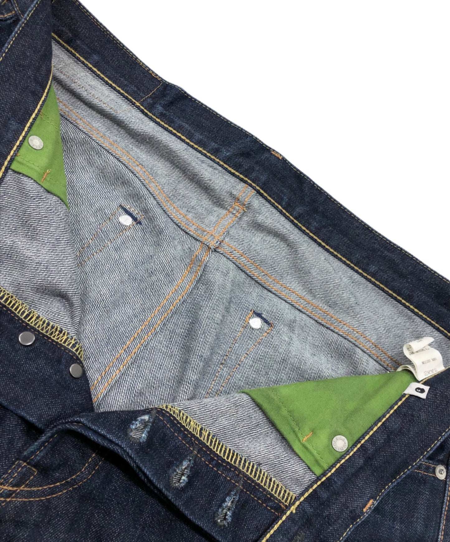 [Pre-owned] A BATHING APE Milo Embroidered Denim Half Pants