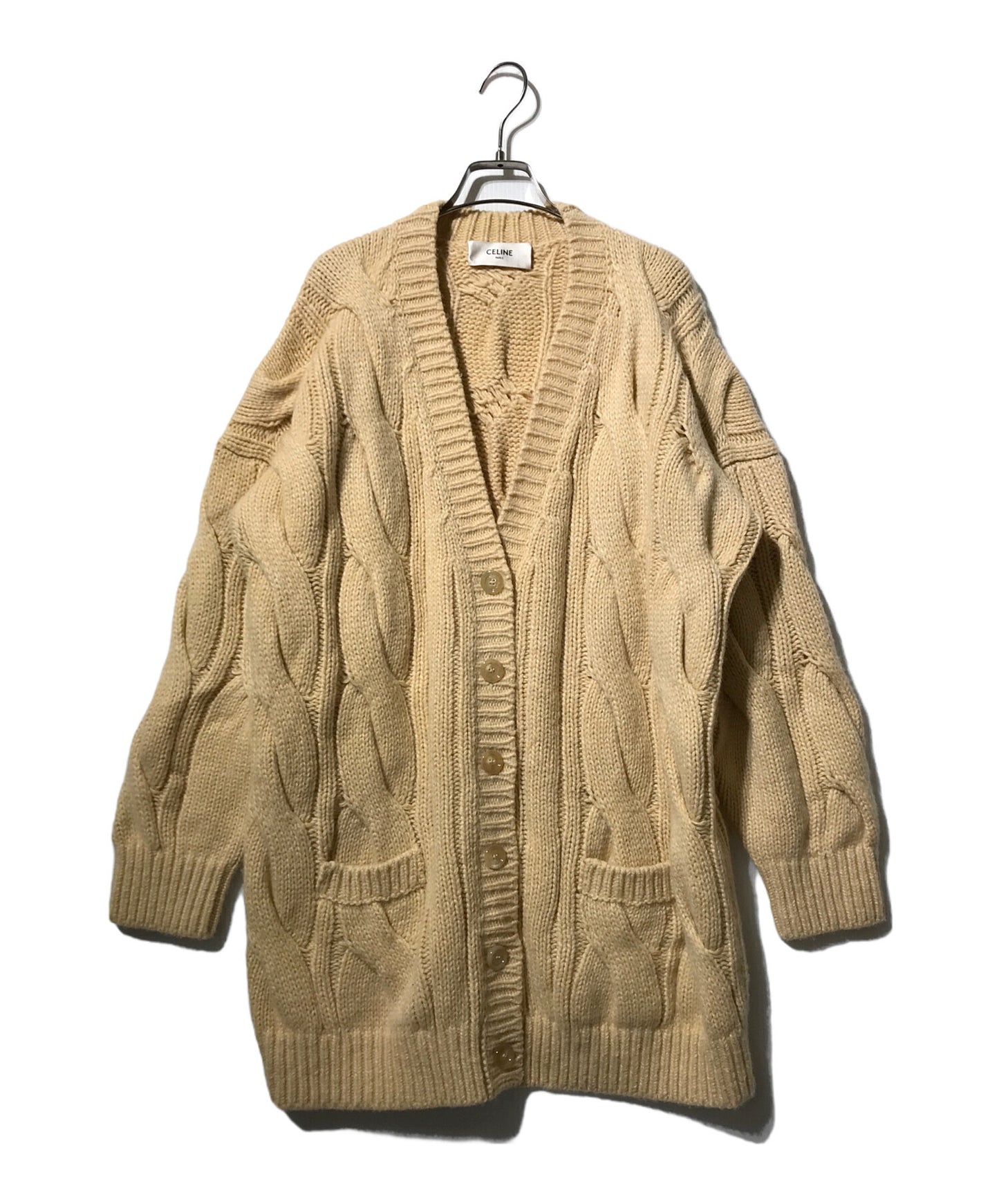 [Pre-owned] CELINE Cashmere Mix Long Cardigan
