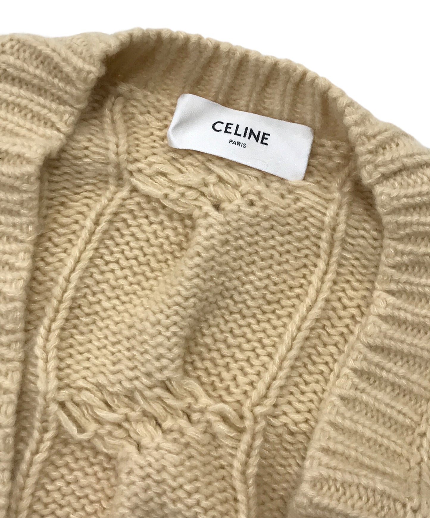 [Pre-owned] CELINE Cashmere Mix Long Cardigan