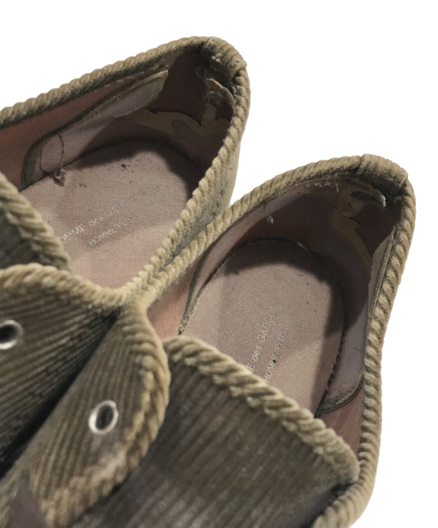 [Pre-owned] COMME des GARCONS HOMME PLUS Corduroy Shark Sole Shoes