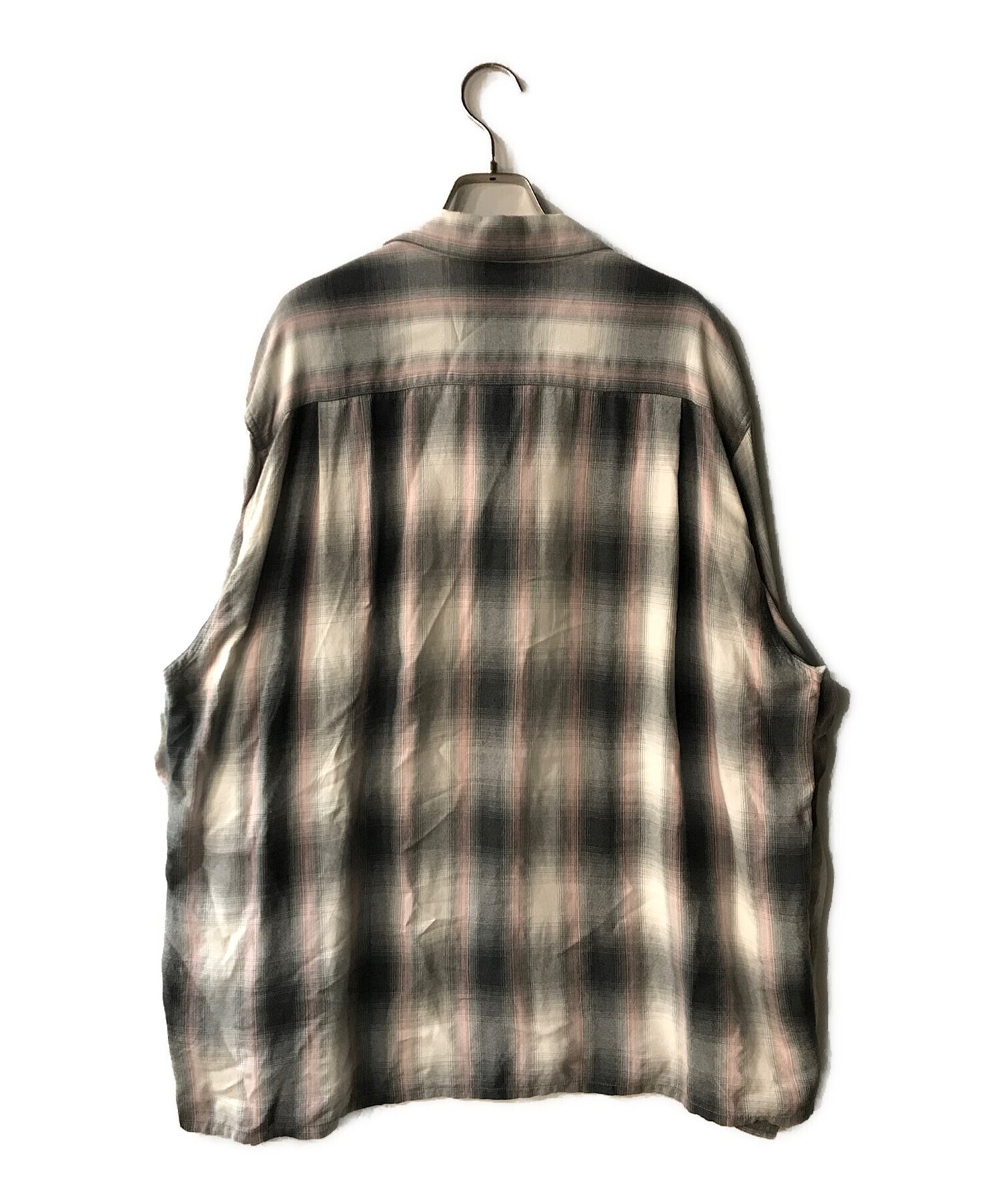 [Pre-owned] WACKO MARIA OMBRE CHECK OPEN COLLAR SHIRT