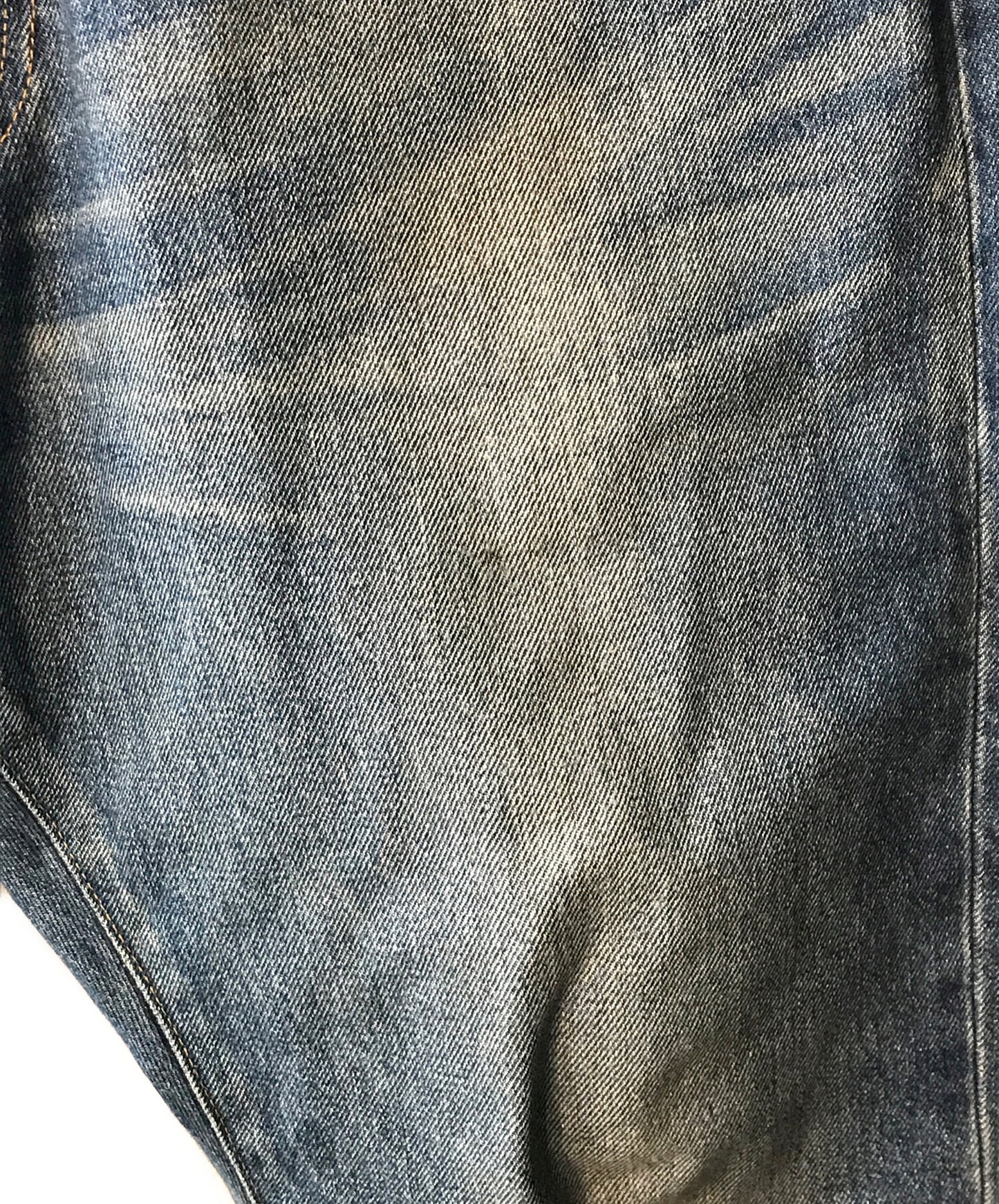 [Pre-owned] A BATHING APE LEATHER LABEL COWHIDE DENIM PANT / Denim pants 001DPK201005M