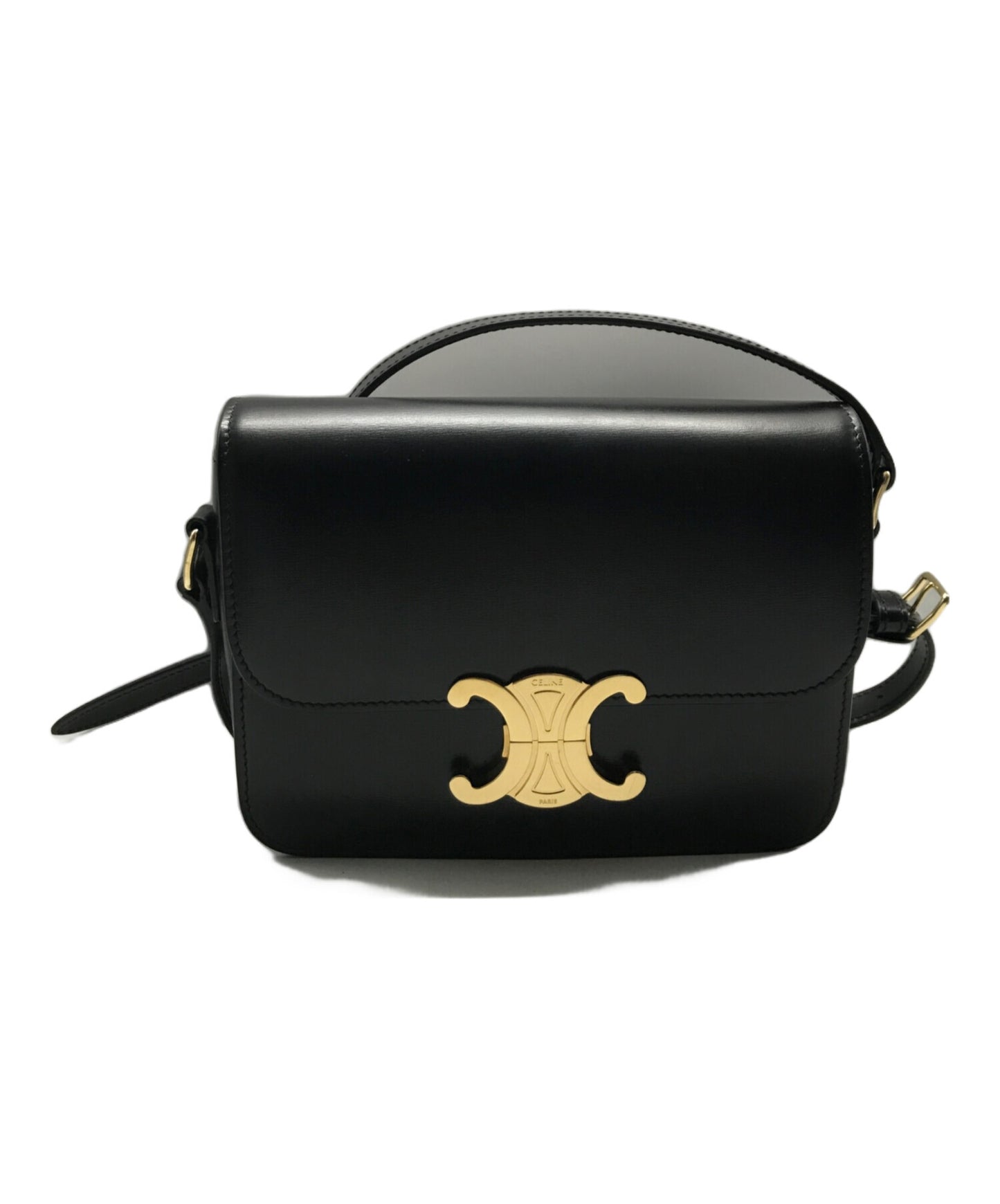 [Pre-owned] CELINE Teen Trionf Bag / Shiny Calfskin