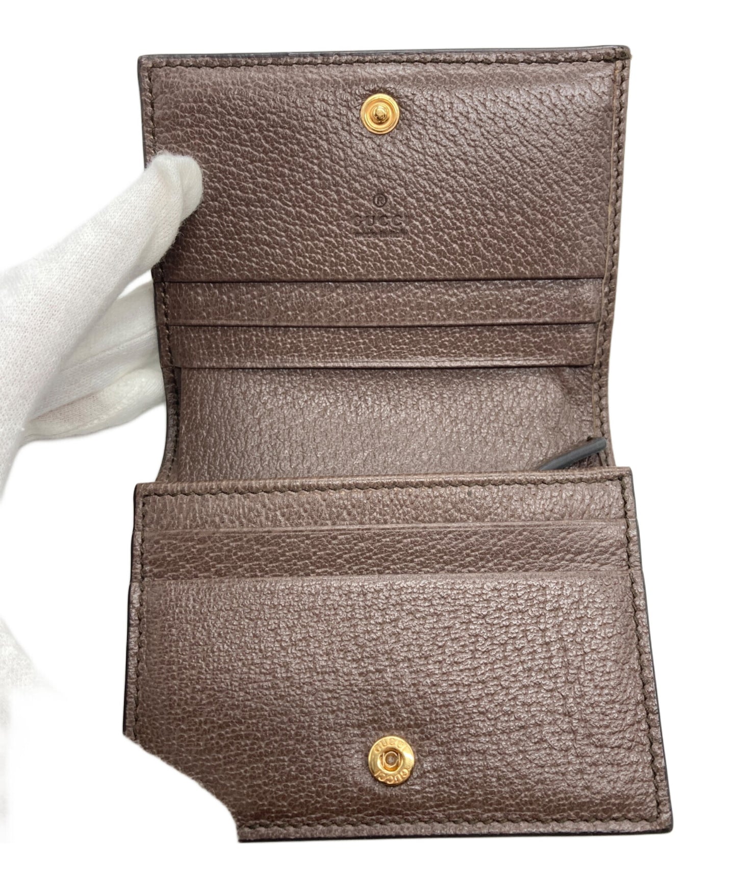 [Pre-owned] GUCCI Off-dia GG mini wallet 523155