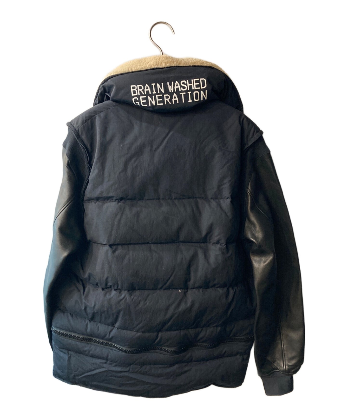 [Pre-owned] UNDERCOVER High Neck Arm Leather Boa Blouson UCT4202