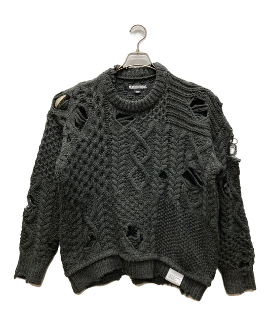 [Pre-owned] NEIGHBORHOOD PATCHWORK SAVAGE SWEAT/Knit 232FUNH-KNM01