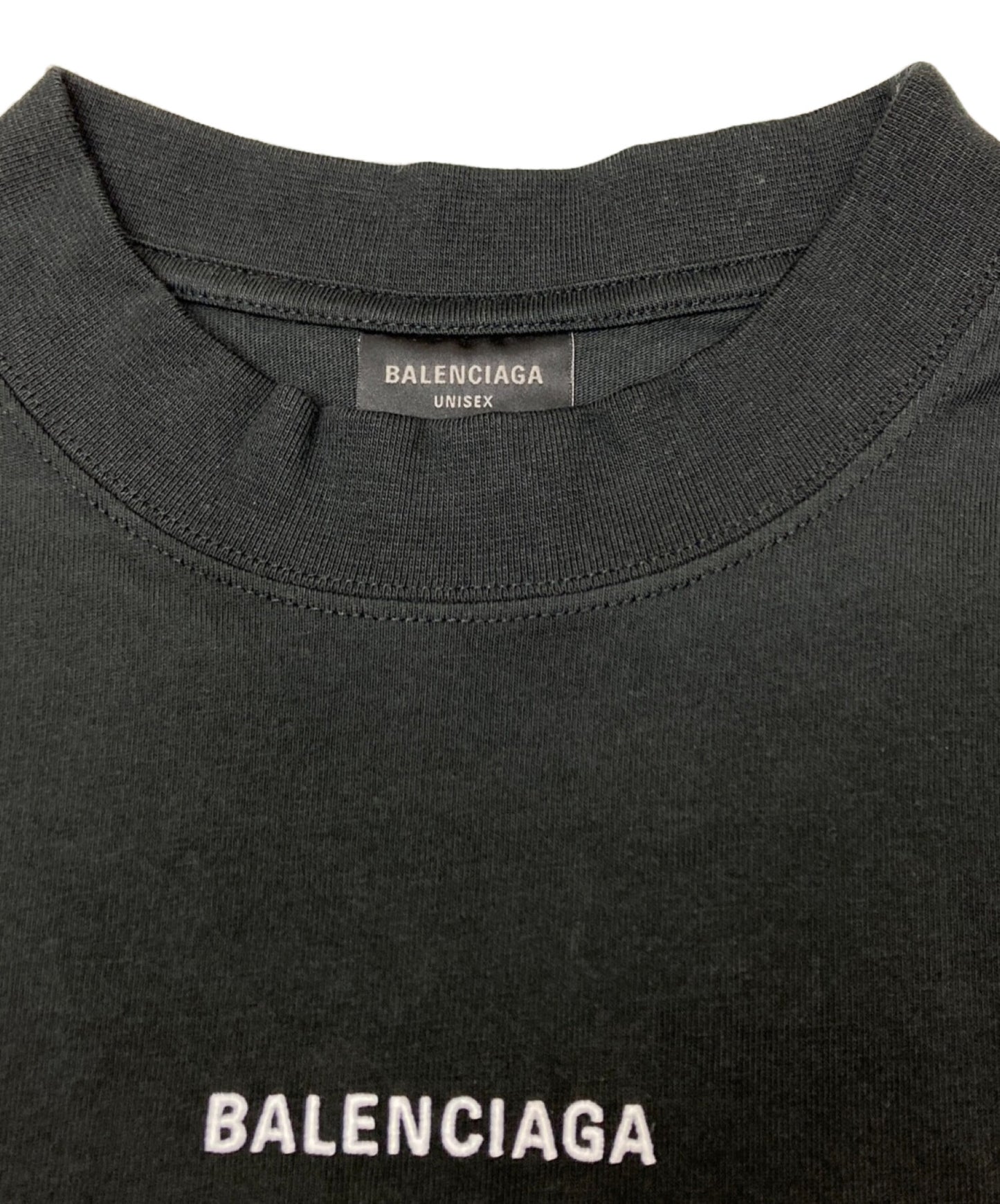 [Pre-owned] BALENCIAGA Medium Fit Logo T-Shirt 764235 TPVK1