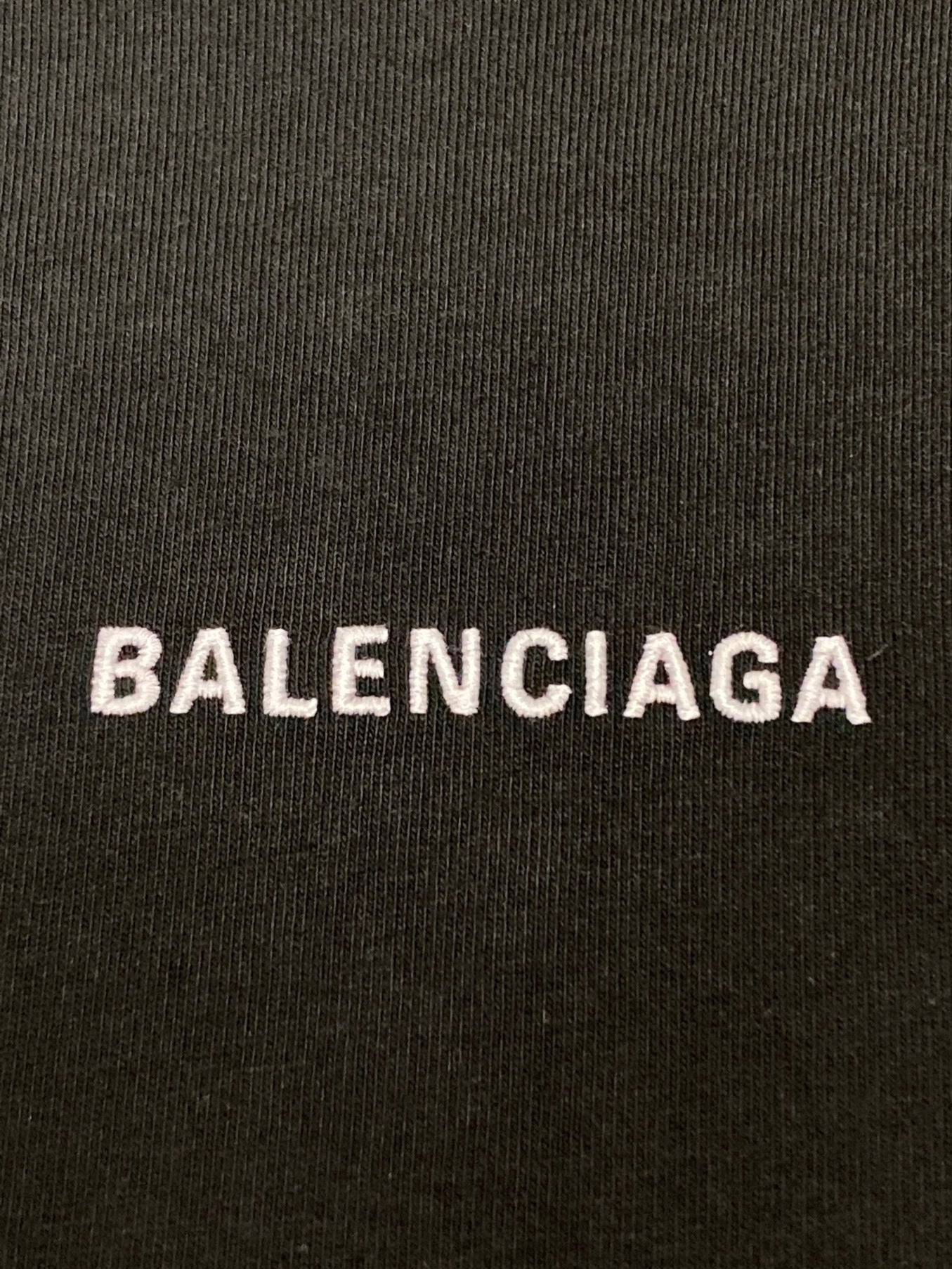 [Pre-owned] BALENCIAGA Medium Fit Logo T-Shirt 764235 TPVK1