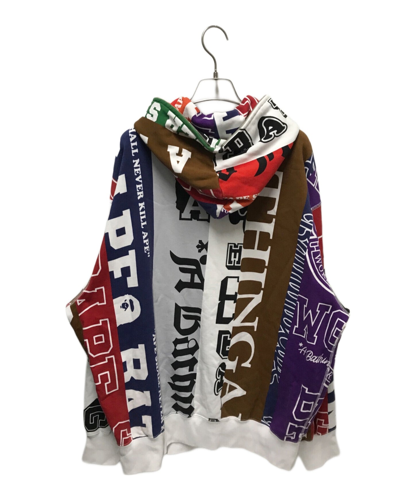 [Pre-owned] A BATHING APE FANS SCARF FULL ZIP HOODIE 001zpk301302m