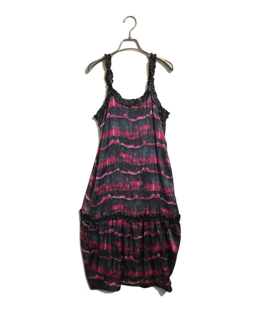 [Pre-owned] COMME des GARCONS Cami Print Frilled Dress GB-O029