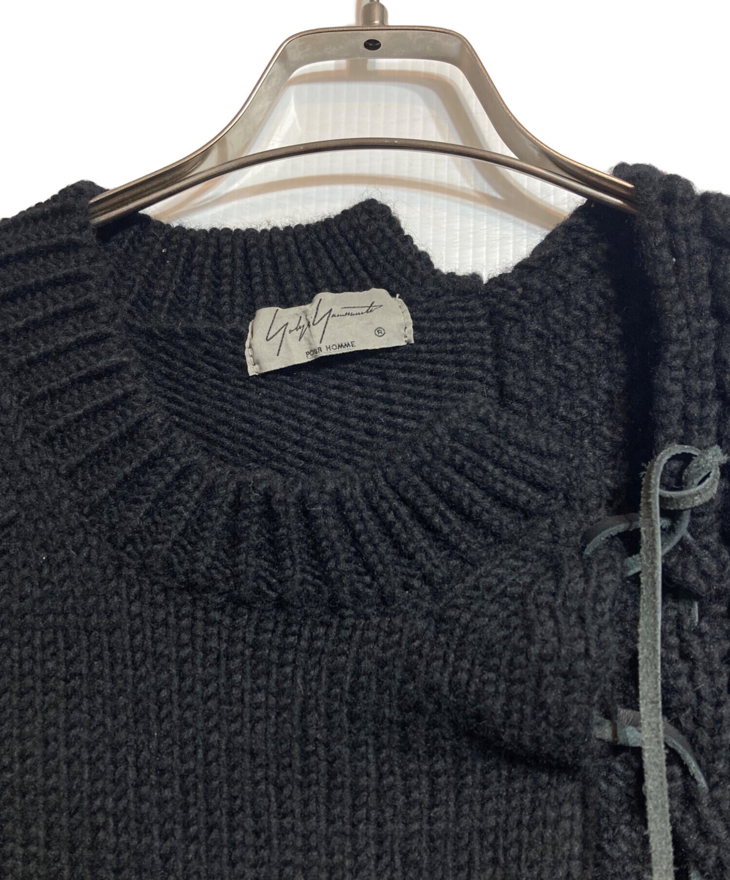 [Pre-owned] Yohji Yamamoto pour homme Knit with Leather String HV-K27-181