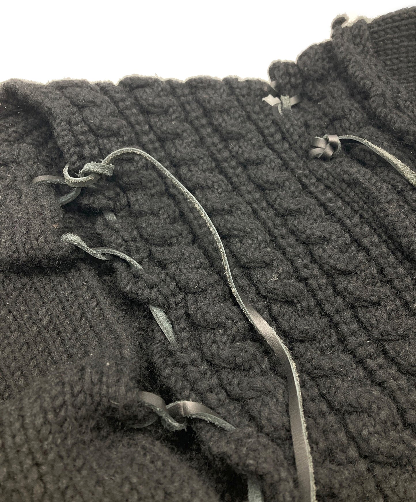 [Pre-owned] Yohji Yamamoto pour homme Knit with Leather String HV-K27-181