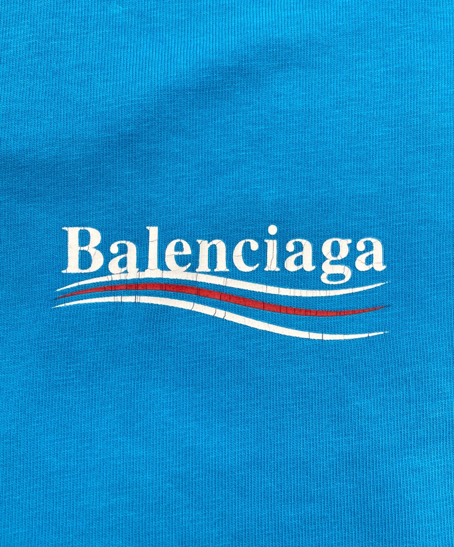 [Pre-owned] BALENCIAGA Damaged Logo Tee 641675