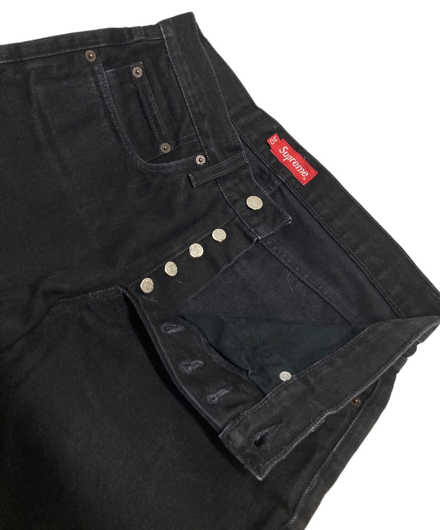 [Pre-owned] SUPREME Black denim pants