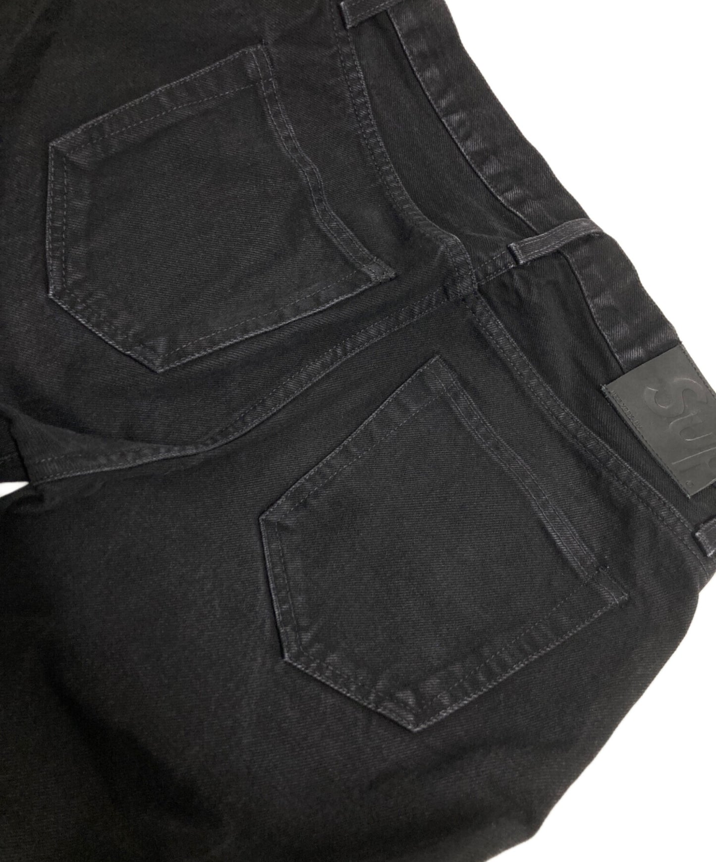 [Pre-owned] SUPREME Black denim pants