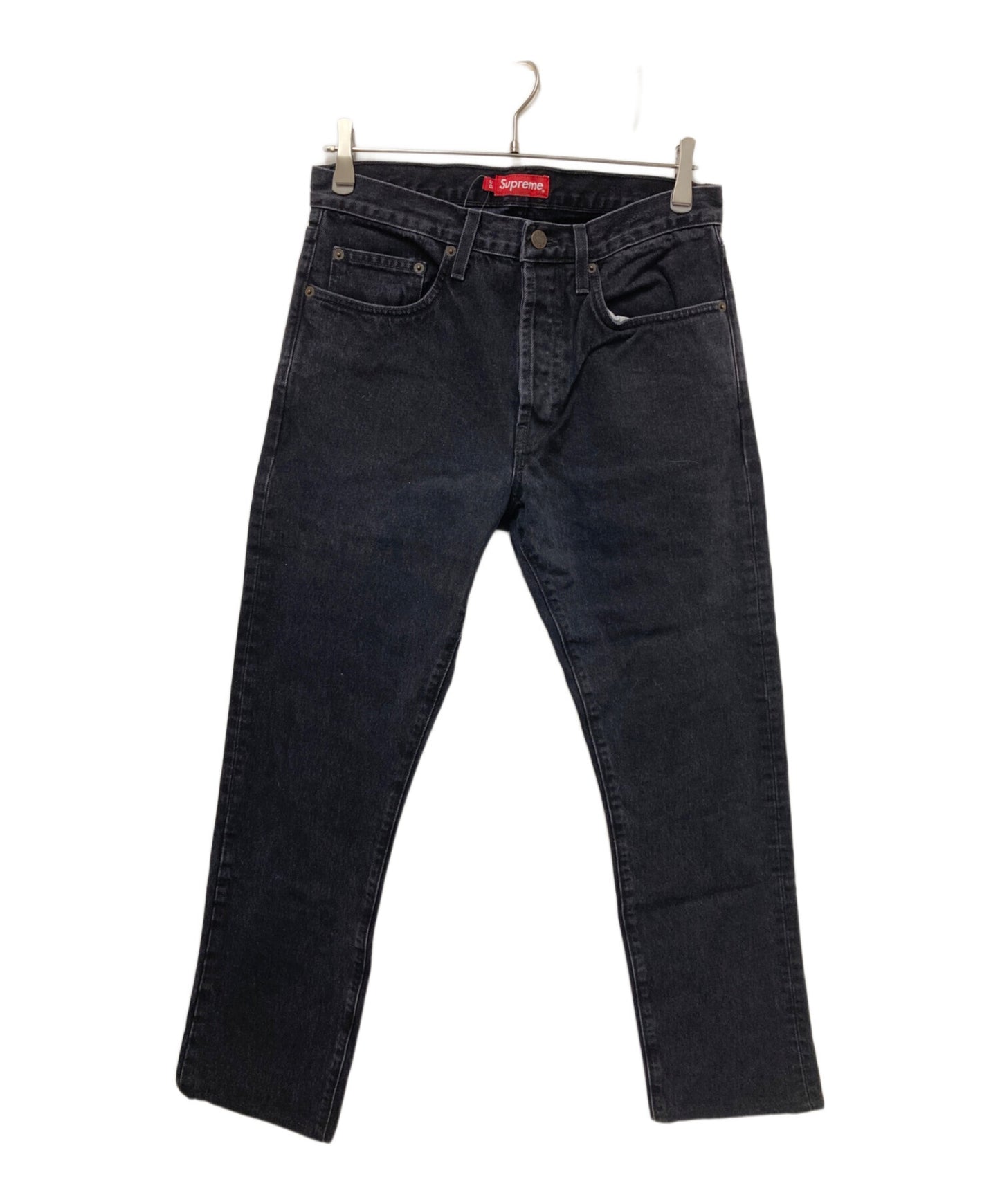 [Pre-owned] SUPREME Black denim pants