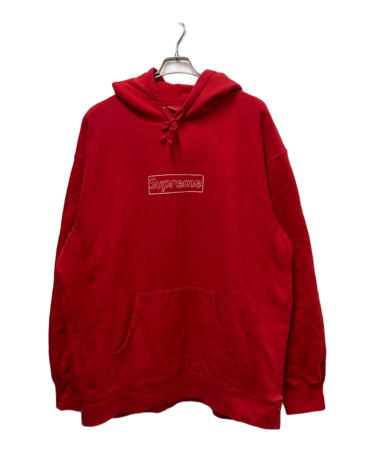 [Pre-owned] SUPREME KAWS Chalk Logo Hooded Sweatshirt