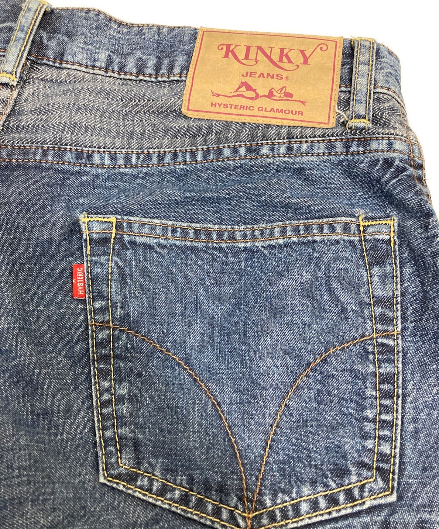 [Pre-owned] Hysteric Glamour scratch denim pants 01193AP02