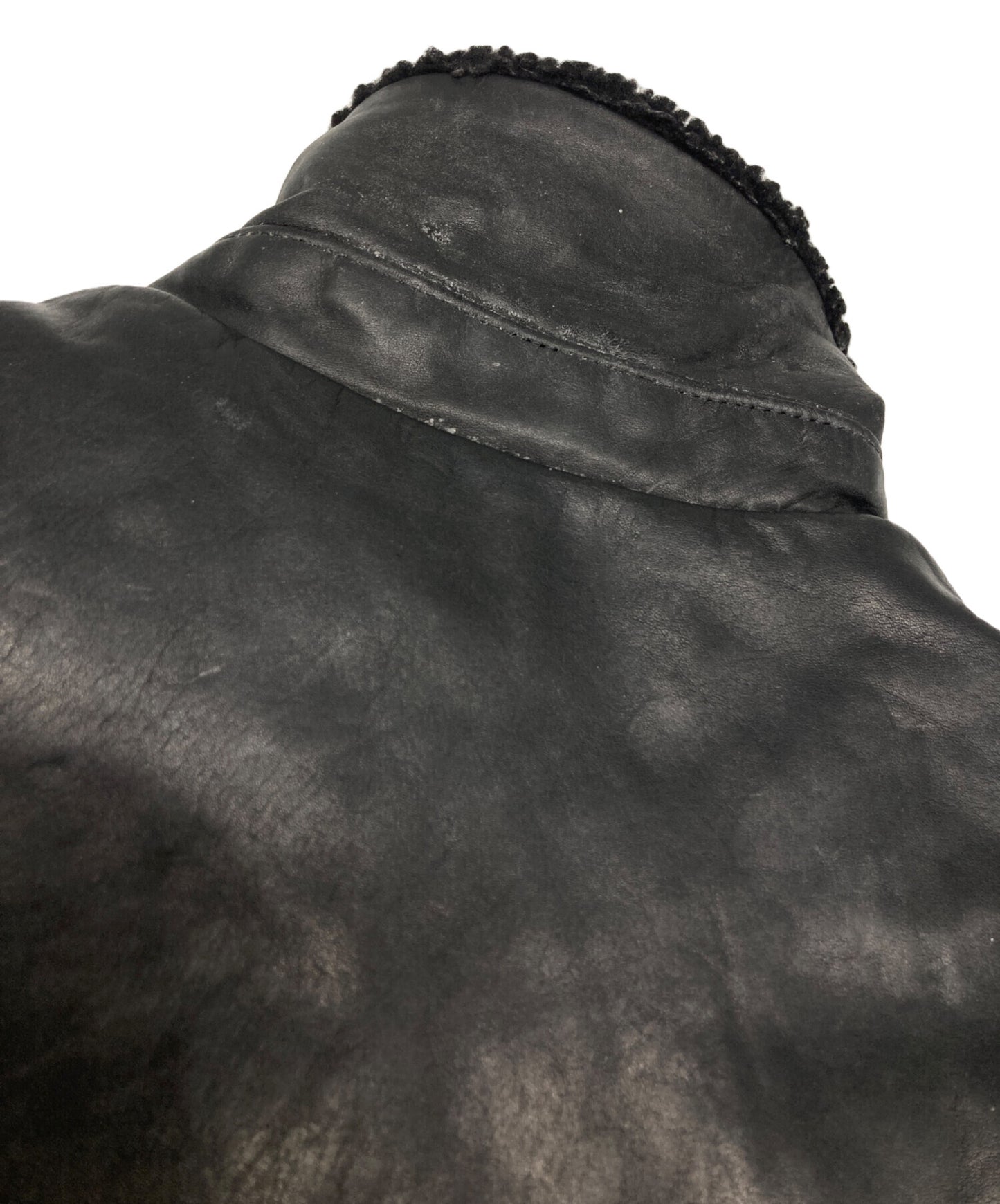 [Pre-owned] UNDERCOVERISM Yoke Leather Down Vest B4001