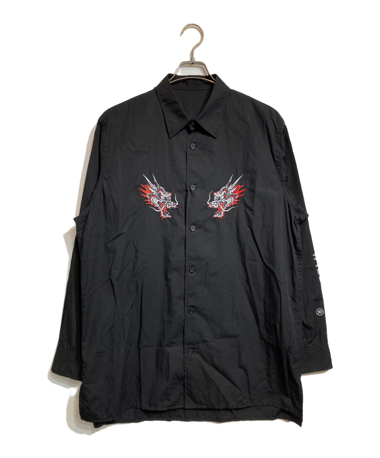 [Pre-owned] WILDSIDE YOHJI YAMAMOTO Cotton Embroidery Shirt (Dragon Fish) SP-B68-030