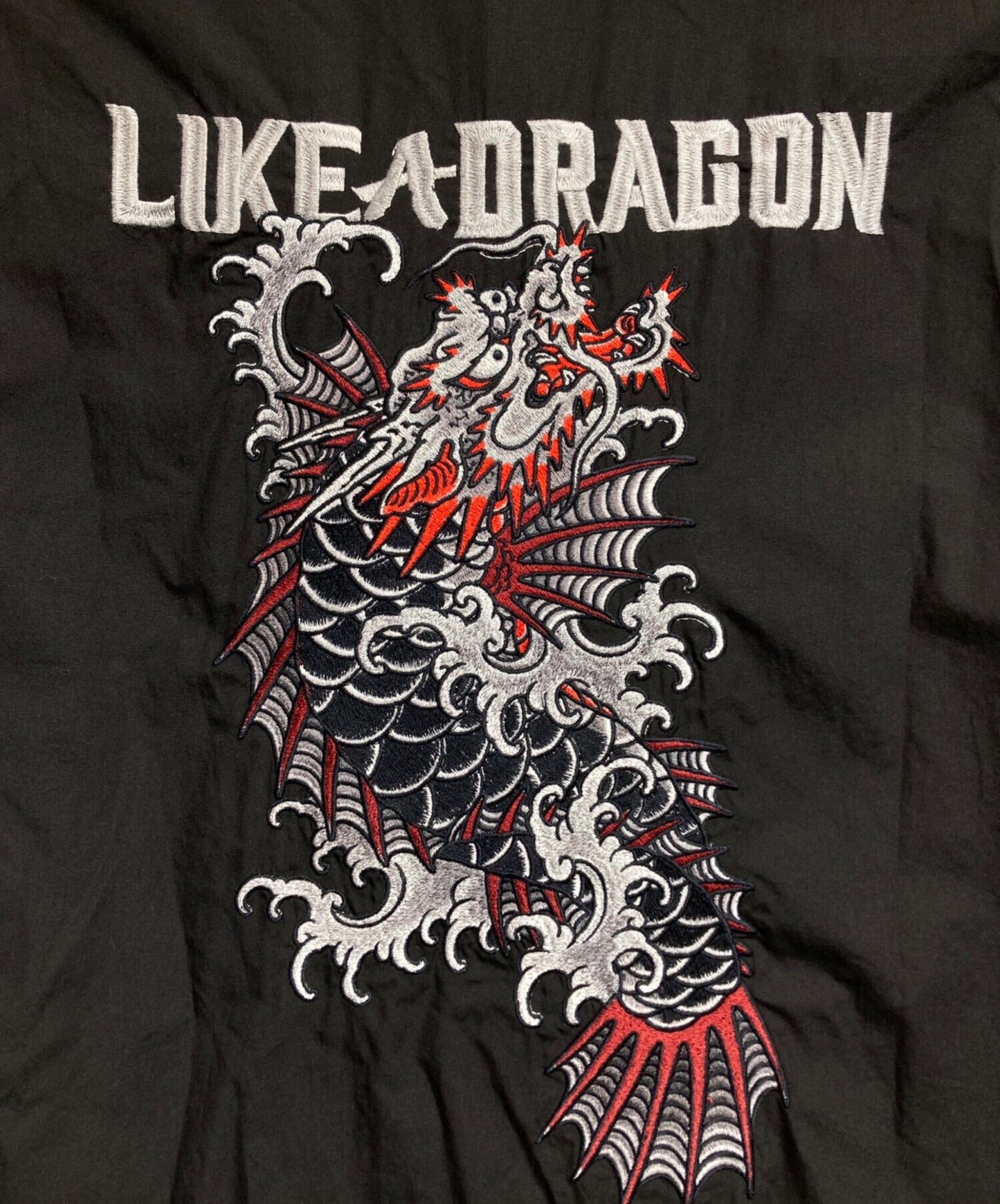 [Pre-owned] WILDSIDE YOHJI YAMAMOTO Cotton Embroidery Shirt (Dragon Fish) SP-B68-030