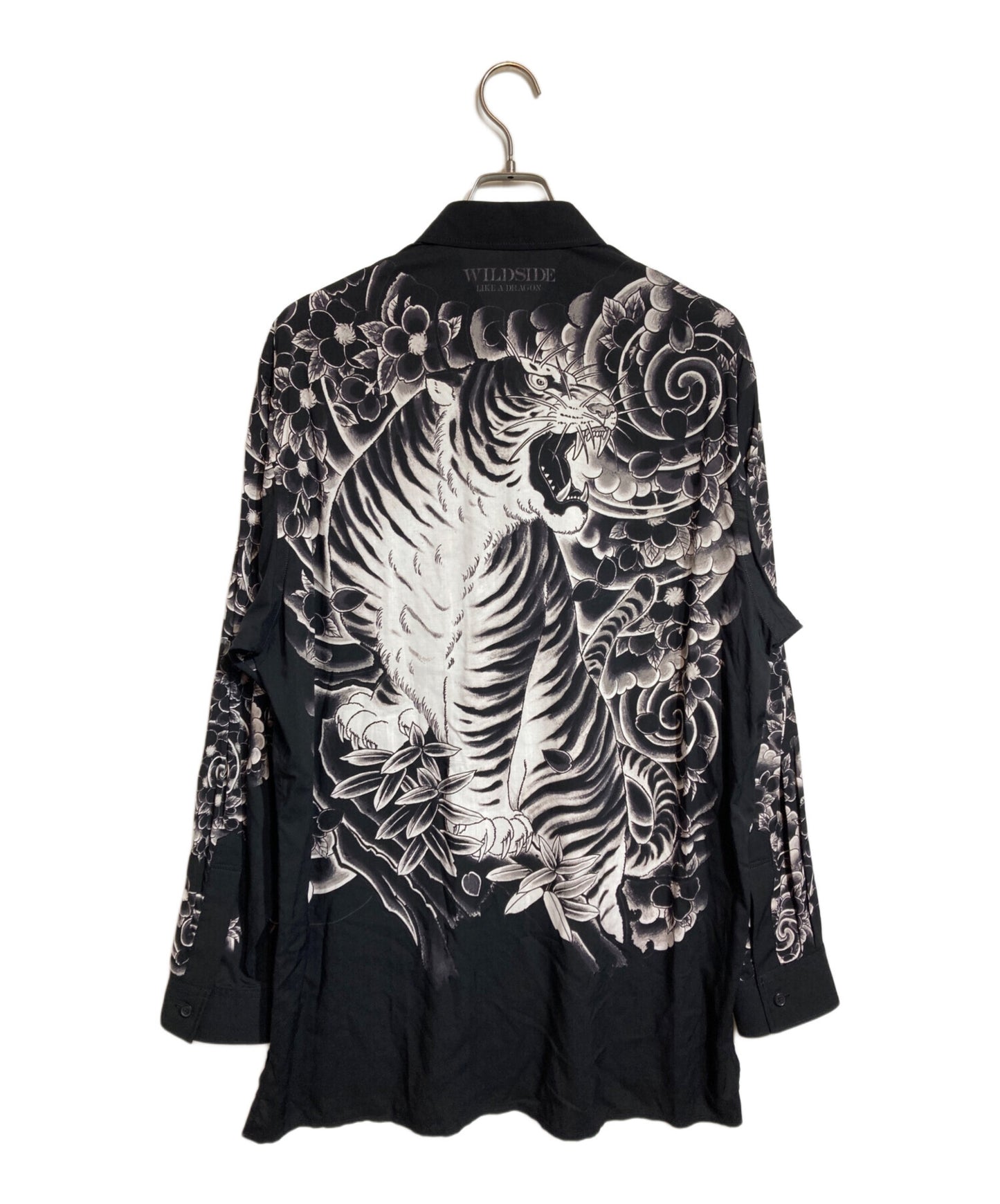 [Pre-owned] WILDSIDE YOHJI YAMAMOTO Rayon Shirt (Tiger) SP-B64-251
