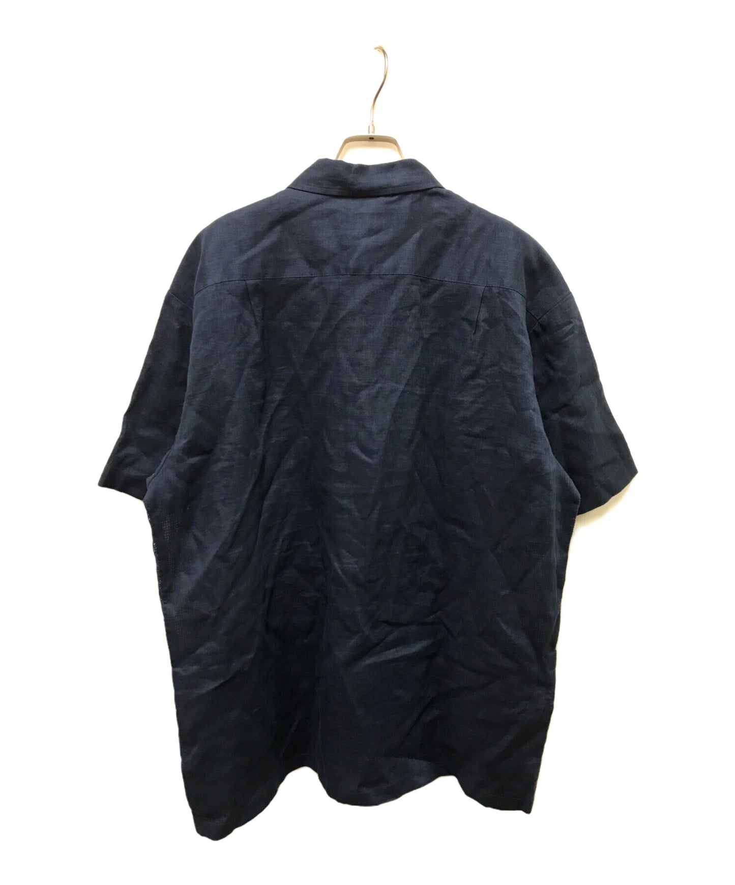 [Pre-owned] SUPREME Mesh Panel Linen S/S Shirt