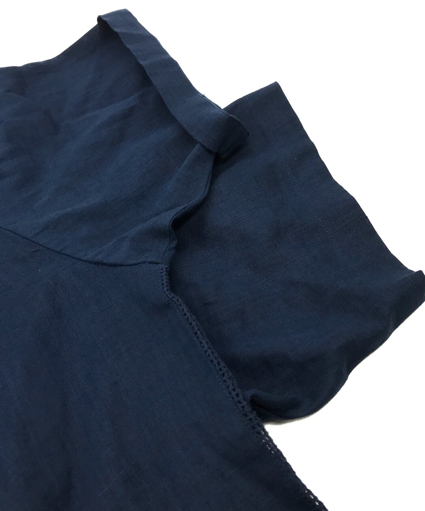 [Pre-owned] SUPREME Mesh Panel Linen S/S Shirt