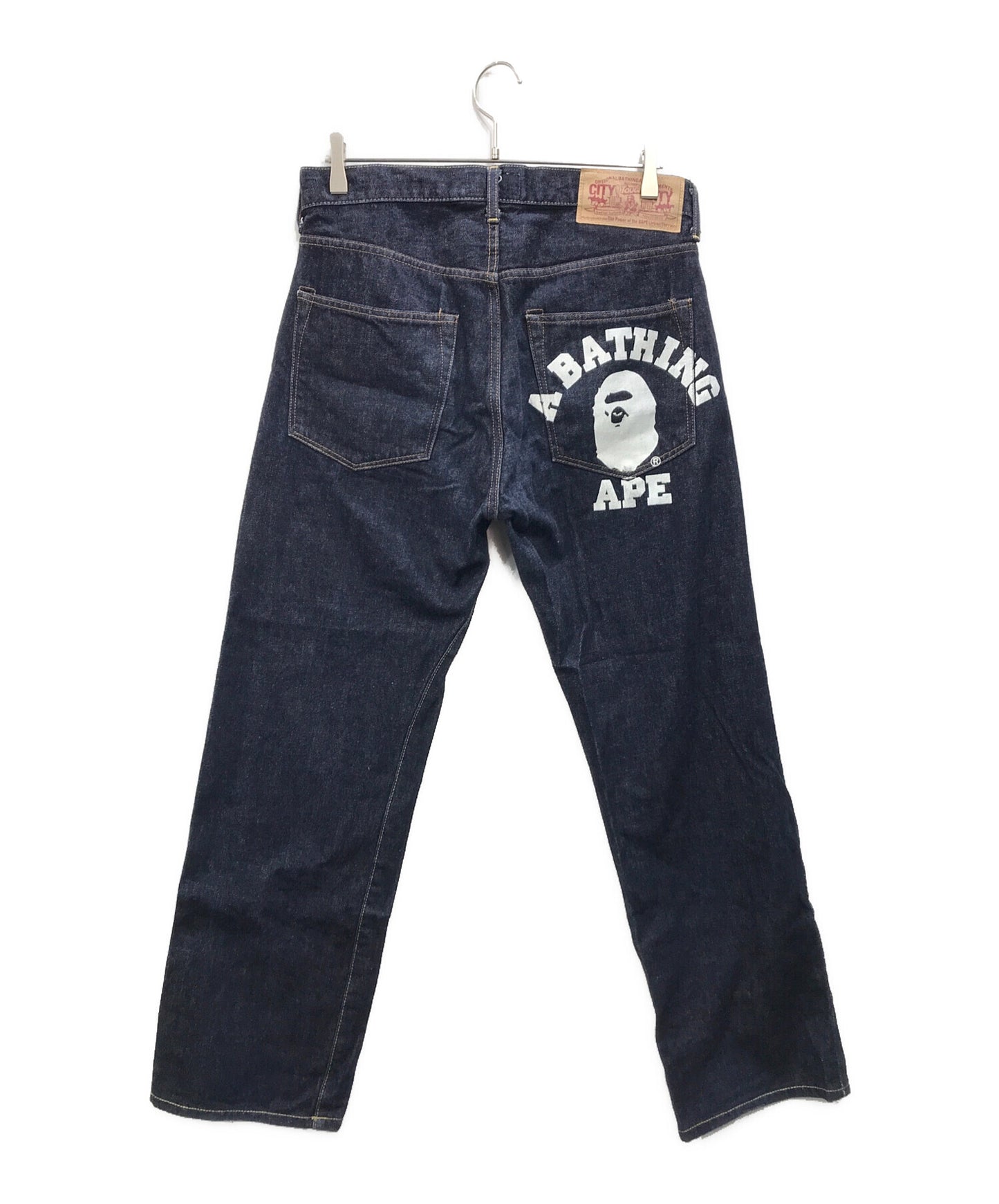 [Pre-owned] A BATHING APE Back painted denim pants