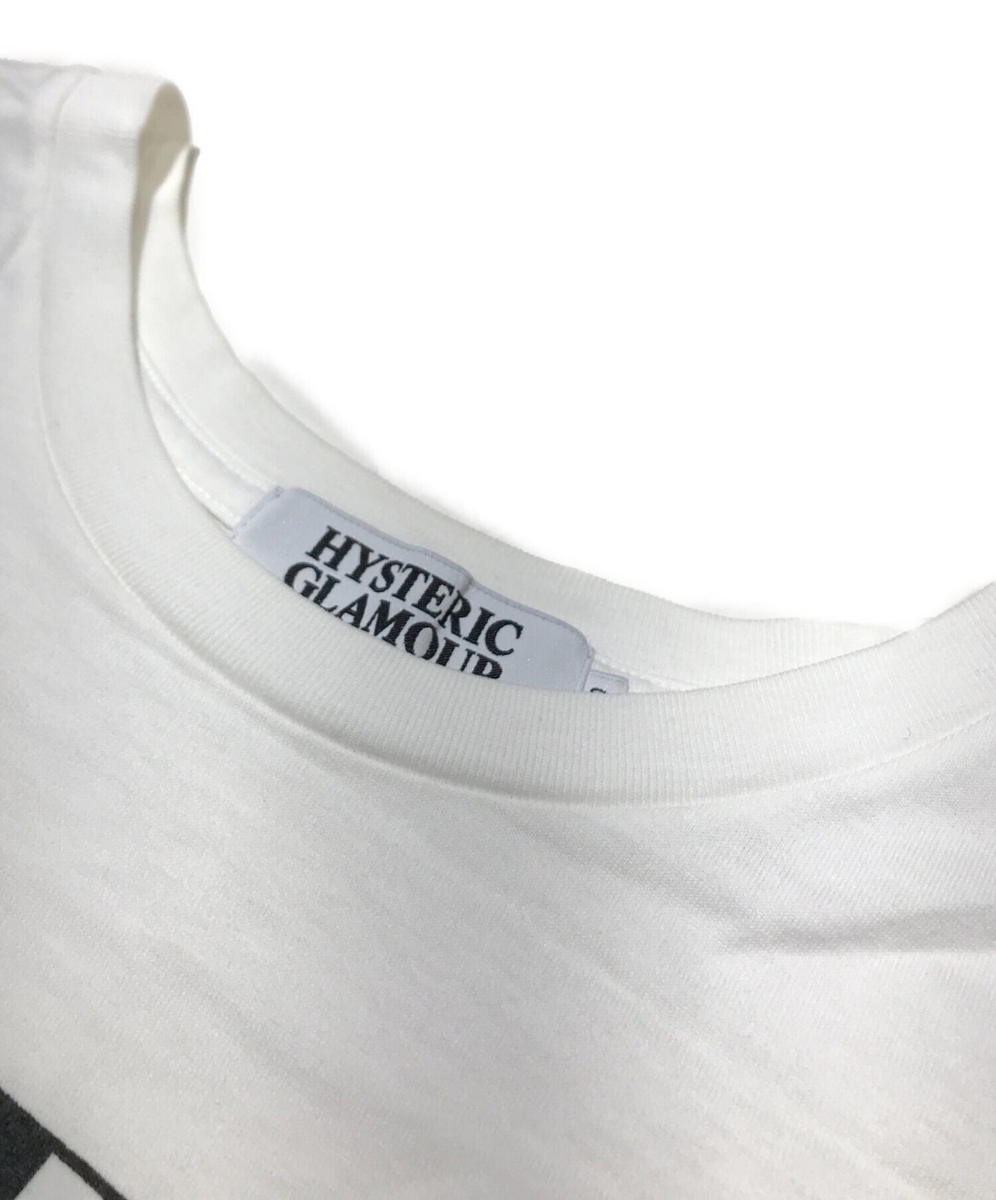 [Pre-owned] Hysteric Glamour Girl Print Logo Short-Sleeved T-Shirt 0213CT22