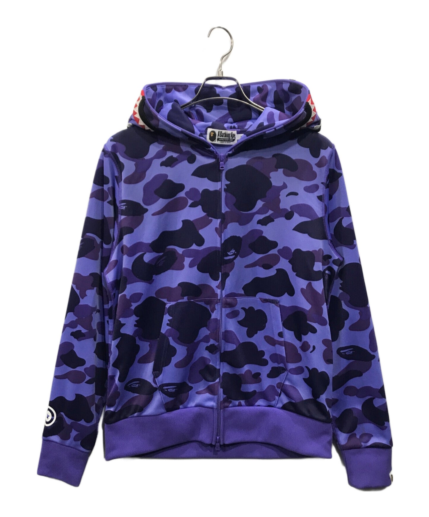 [Pre-owned] A BATHING APE Jersey shark full zip hoodie 001zp1701004m